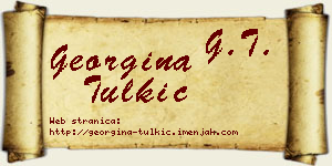 Georgina Tulkić vizit kartica